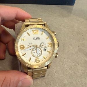 Fossil Gold-Tone Chronograph Watch